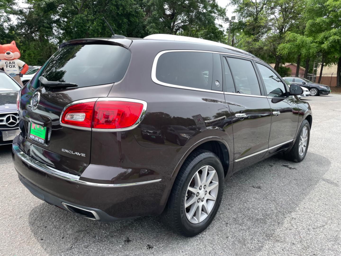 2016 BROWN BUICK ENCLAVE LEATHER (5GAKRBKD4GJ) with an 3.6L engine, Automatic transmission, located at 5103 Dorchester Rd., Charleston, SC, 29418-5607, (843) 767-1122, 36.245171, -115.228050 - Photo#6